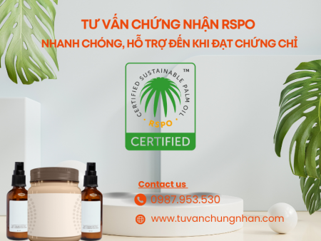 Tư vấn chứng nhận RSPO nhanh chóng, hỗ trợ đến khi đạt chứng chỉ