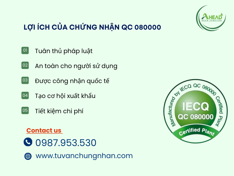 Chứng nhận QC 080000 Hệ thống quản lý quy trình các chất độc hại - Ảnh 2