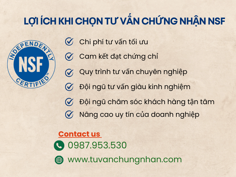 Tư vấn chứng nhận NSF chuyên nghiệp, chi phí tối ưu, cạnh tranh - Ảnh 3