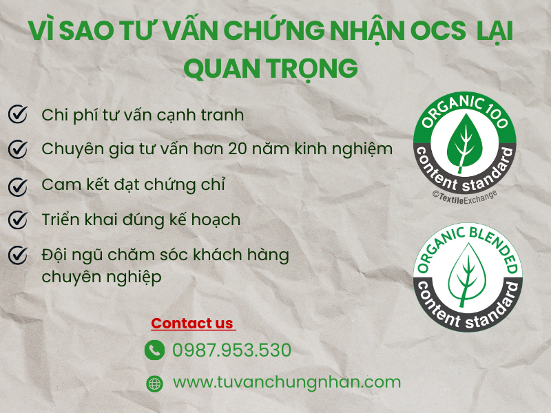 Tư vấn chứng nhận OCS với chuyên gia hơn 20 năm kinh nghiệm- ảnh 2