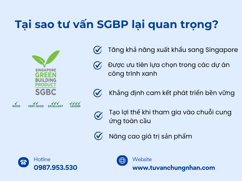 Tư vấn SGBP – Giải pháp giúp sản phẩm đạt chứng chỉ công trình xanh Singapore- ảnh 2
